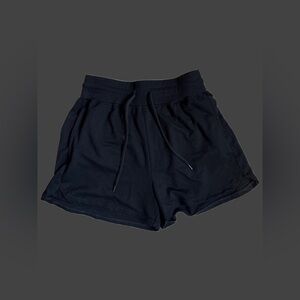 Women's Black Drawstring Lounge Shorts